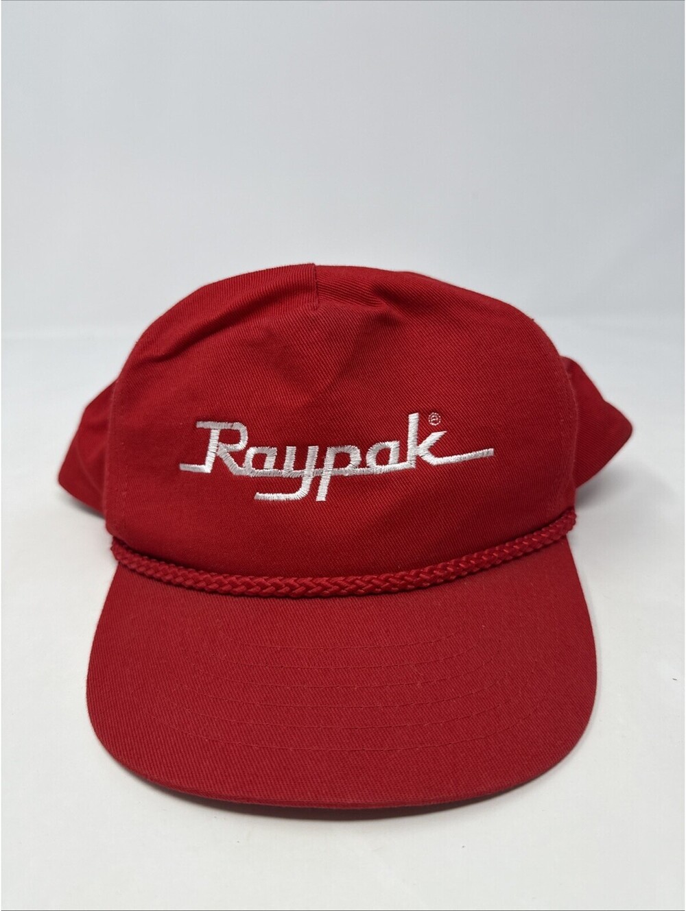Raypak Snapback 5 Panel Cap Red One Size Adjustable Embroidered KC